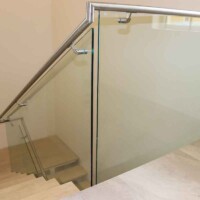 Standard Stainless Steel Balustrade Glass designed staircase