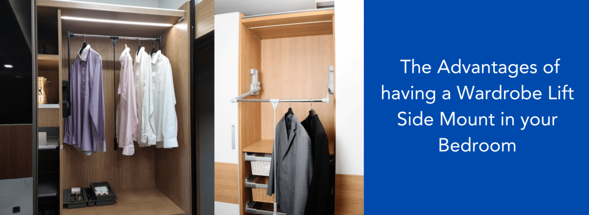 wardrobe lift side mount in your bedroom